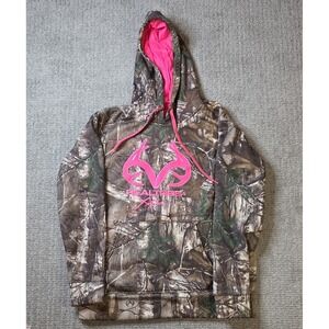 RealTree  Light Weight Performance Fleece Lined Pull Over Hoodie Camo Print